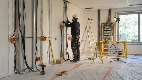 Rénovation électrique complète d'une extension de maison à Montmorency (95) par Diamond Agencement